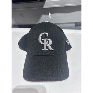 Colorado Rockies New Era MLB Baseball Hat Cap Black/Silver Stretch Fitted M/L